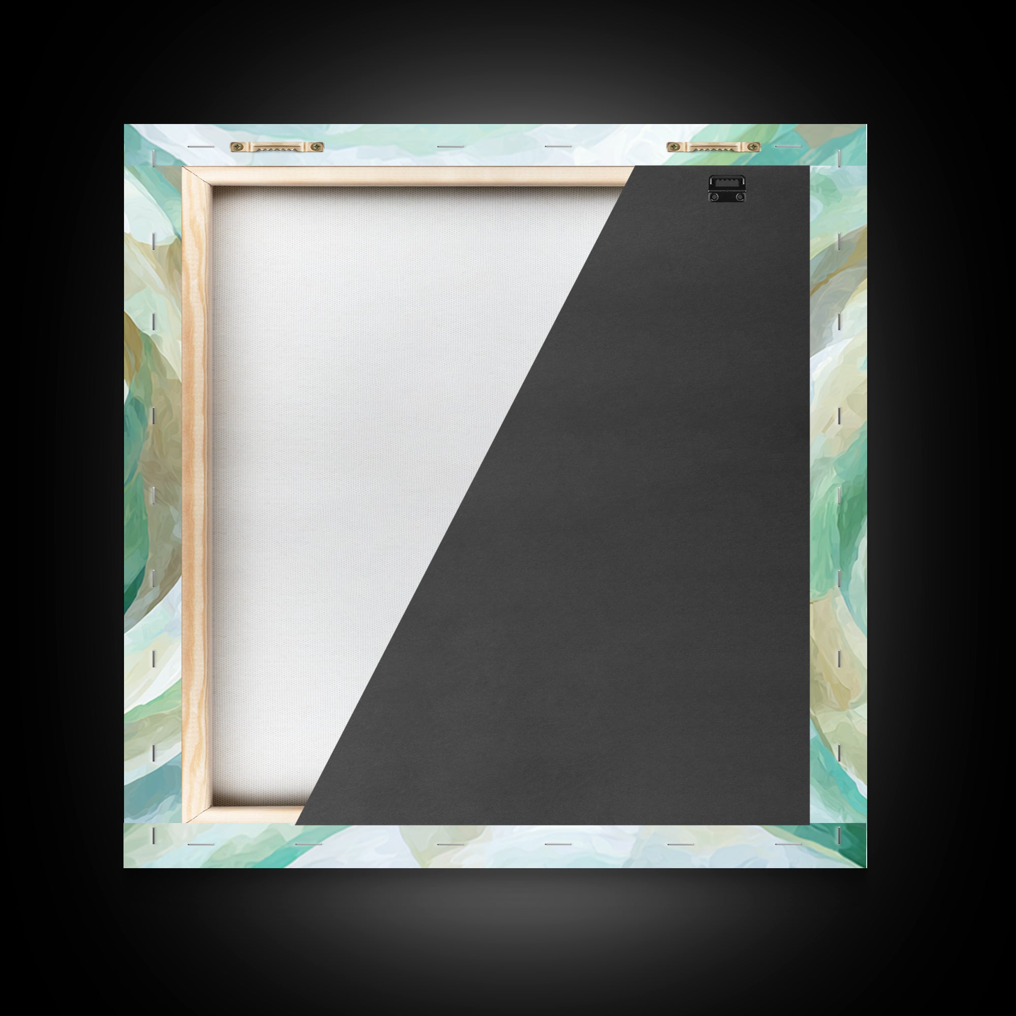 Abstract Healing Spiral Framed Canvas Print, Medical Office Art, Healthcare Wall Art, Office Decor, Abstract Art, Calm, MOA-1x1-39