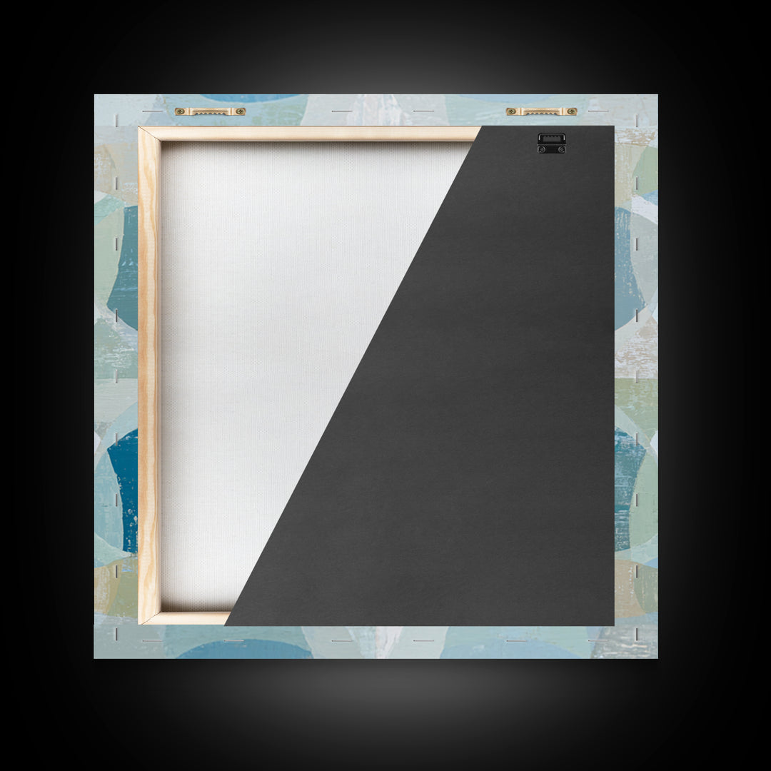 Calming Blue Abstract Canvas Print, Medical Office Art, Modern Decor, Office Decor, Abstract Art, Calm, Home Decor, Wall Decor, MOA-1x1-49