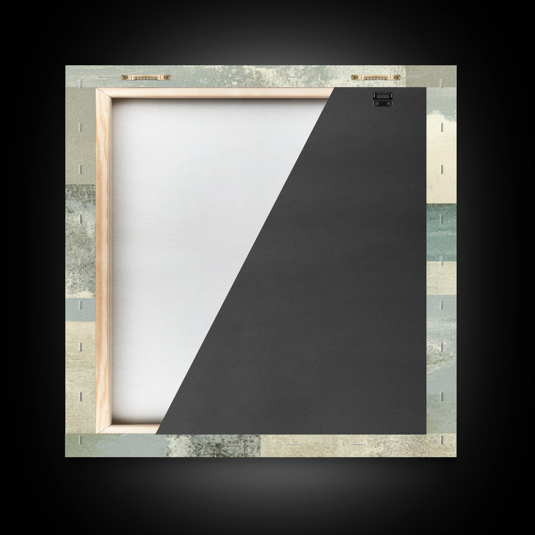 Clean Geometric Composition Framed Canvas Print, Medical Office Art, Biology Art, Office Decor, Abstract Art, Calm, Art Print, MOA-1x1-58