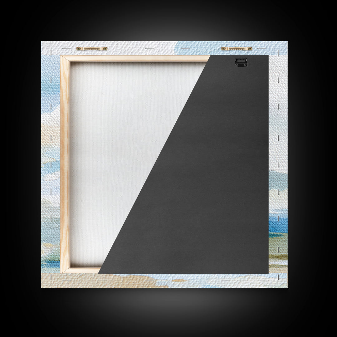 Sky and Cloud Scene Canvas Print, Medical Office Art, Textured Painting, Office Decor, Fine Art, Calm, Minimalist Art, MOA-1x1-81