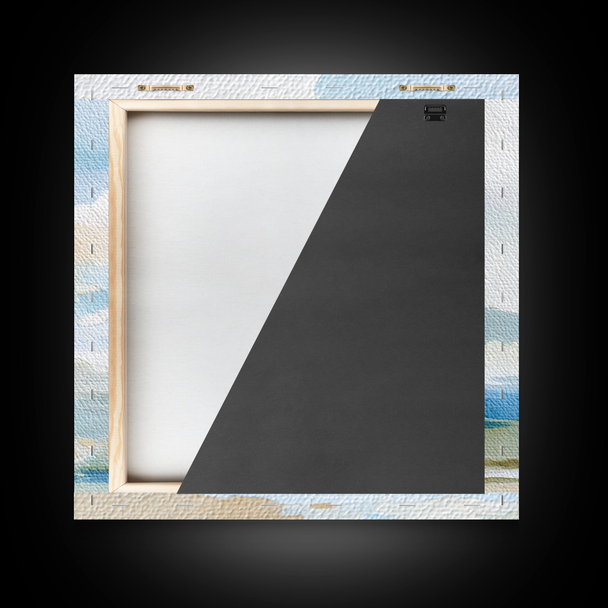 Sky and Cloud Scene Canvas Print, Medical Office Art, Textured Painting, Office Decor, Fine Art, Calm, Minimalist Art, MOA-1x1-81