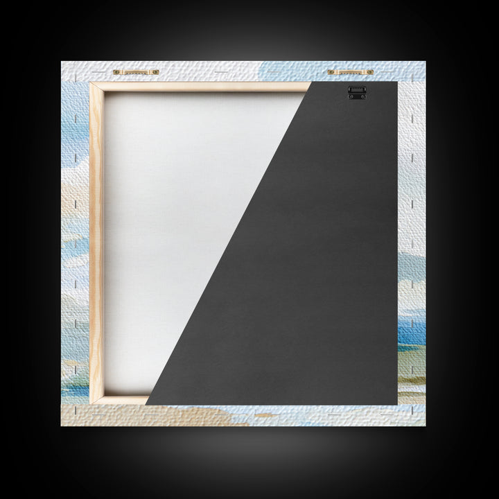 Sky and Cloud Scene Canvas Print, Medical Office Art, Textured Painting, Office Decor, Fine Art, Calm, Minimalist Art, MOA-1x1-81