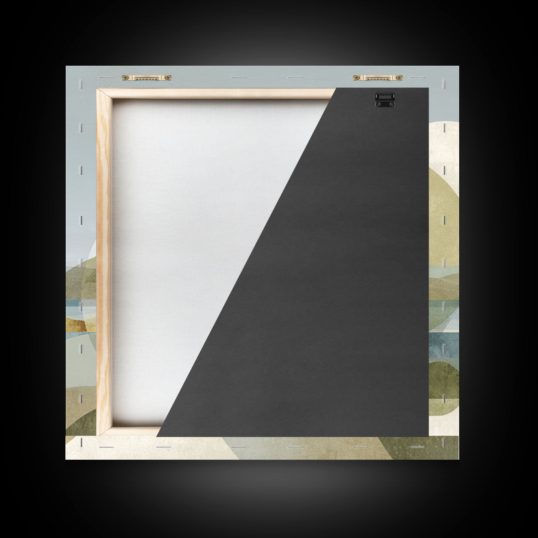 Clean Geometric Composition Canvas Print, Medical Office Art, Neutral Decor, Office Decor, Fine Art, Calm, Wall Art, Home Decor, MOA-1x1-82
