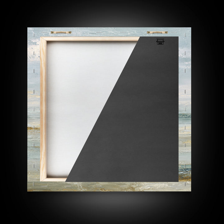 Large Neutral Landscape Framed Canvas Print, Medical Office Art, Textured Painting, Office Decor, Oil Painting, Calm, MOA-1x1-88