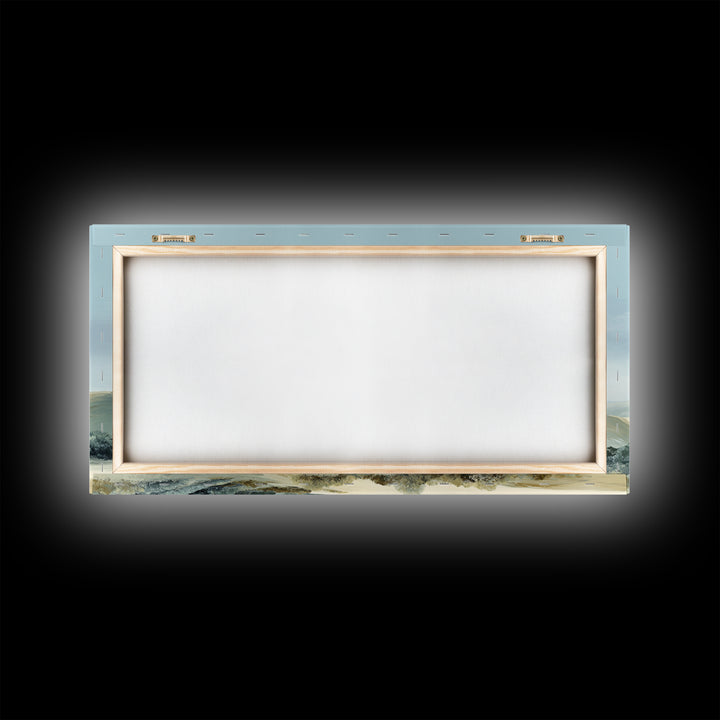 Large Neutral Landscape Framed Canvas Print, Medical Office Art, Digital Wall Art, Office Decor, Calm, Healthcare Wall Art, MOA-2x1-60