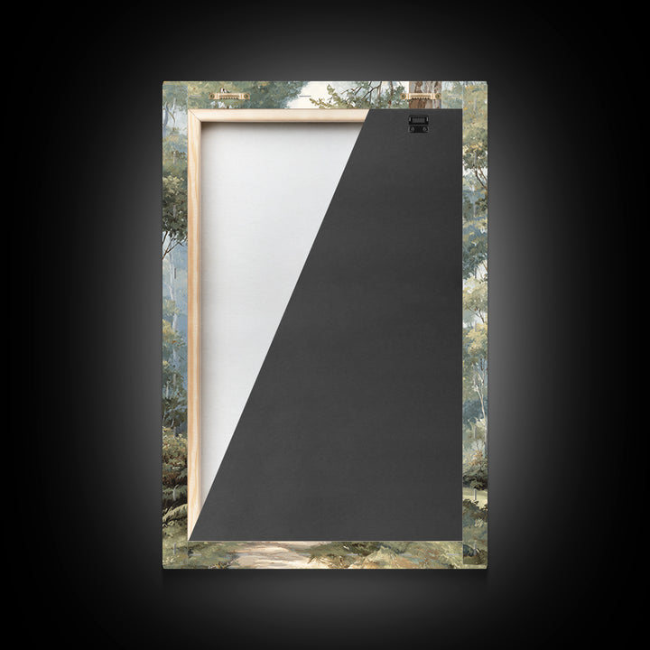 Gentle Forest Path Framed Canvas Print, Medical Office Art, Wall Art, Office Decor, Oil Painting, Calm, Printable Card, MOA-2x3-1