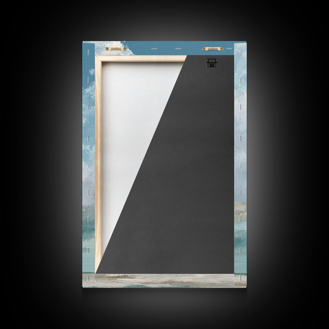 Sky and Cloud Scene Framed Canvas Print, Medical Office Art, Office Decor, Abstract Art, Calm, Anatomy Wall Art, MOA-2x3-17