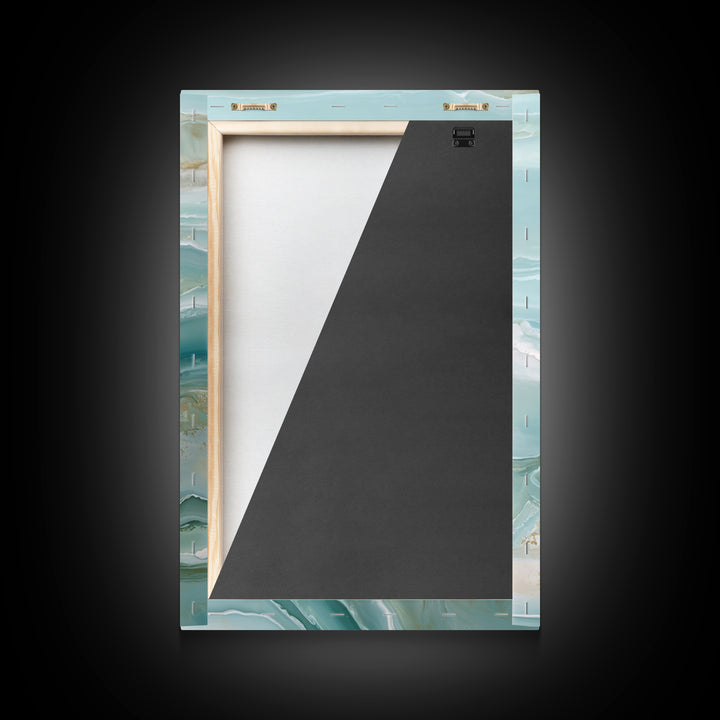 Calming Blue Abstract Framed Canvas Print, Medical Office Art, Medical Student Gift, Office Decor, Abstract Art, Calm, MOA-2x3-33