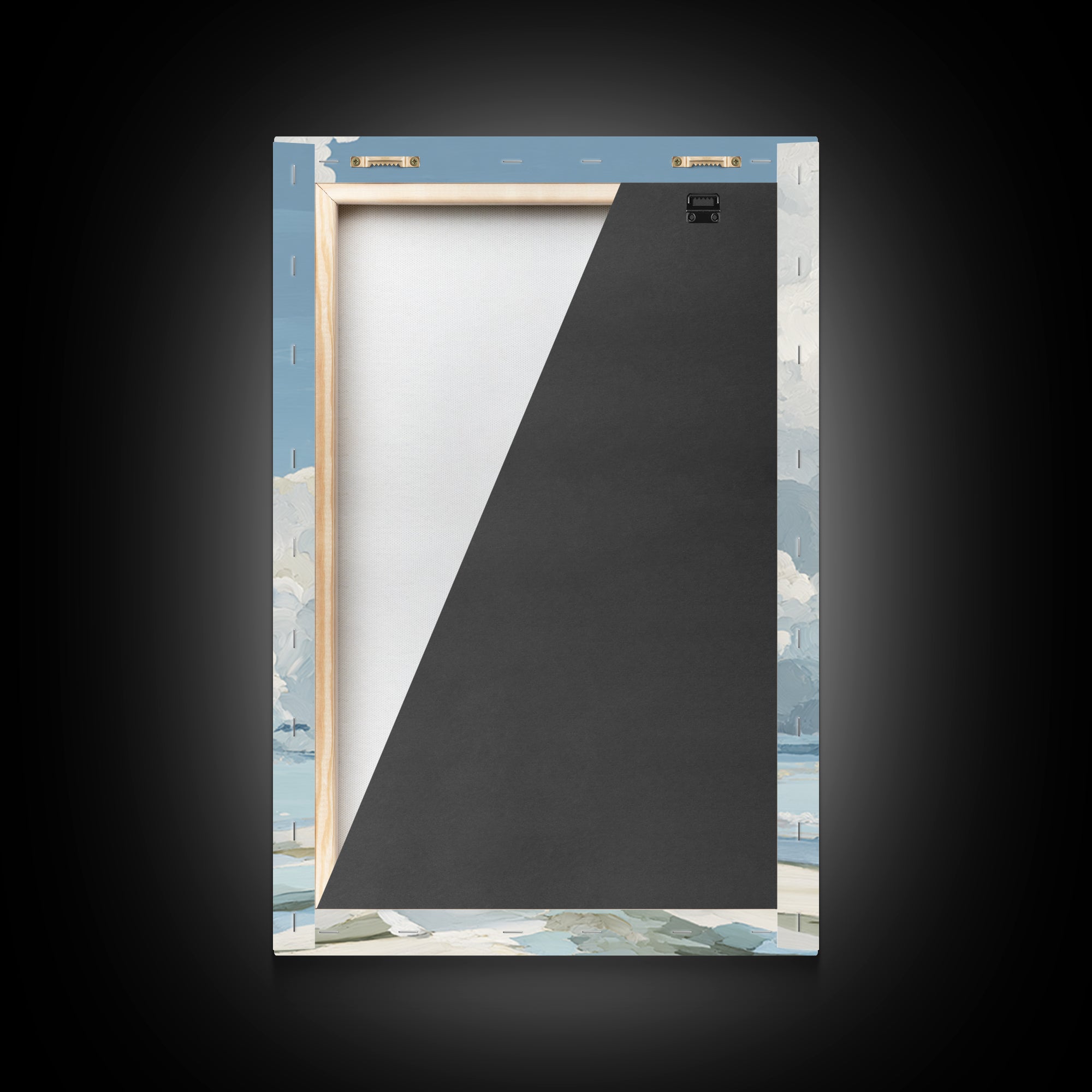 Sky and Cloud Scene Framed Canvas Print, Medical Office Art, Office Decor, Abstract Art, Calm, Anatomy Wall Art, MOA-2x3-41