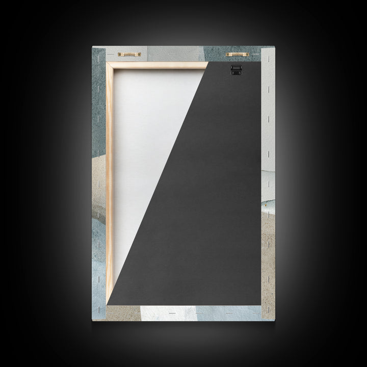 Clean Geometric Composition Framed Canvas Print, Medical Office Art, Room Decor, Office Decor, Abstract Art, Calm, MOA-2x3-42