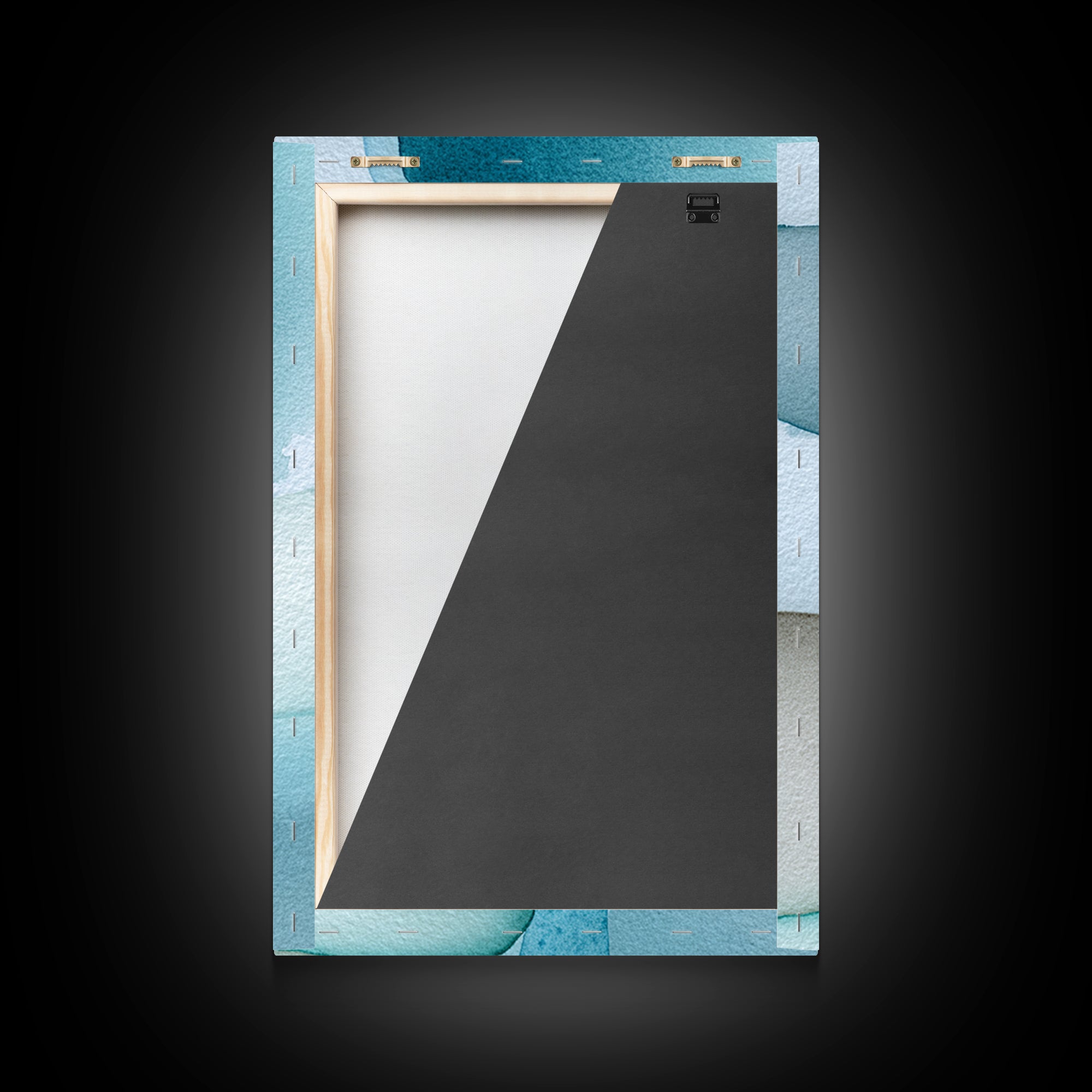 Calming Blue Abstract Canvas Print, Medical Office Art, Medical Art, Office Decor, Fine Art, Calm, Biology Art, Nurse Wall Art, MOA-2x3-57