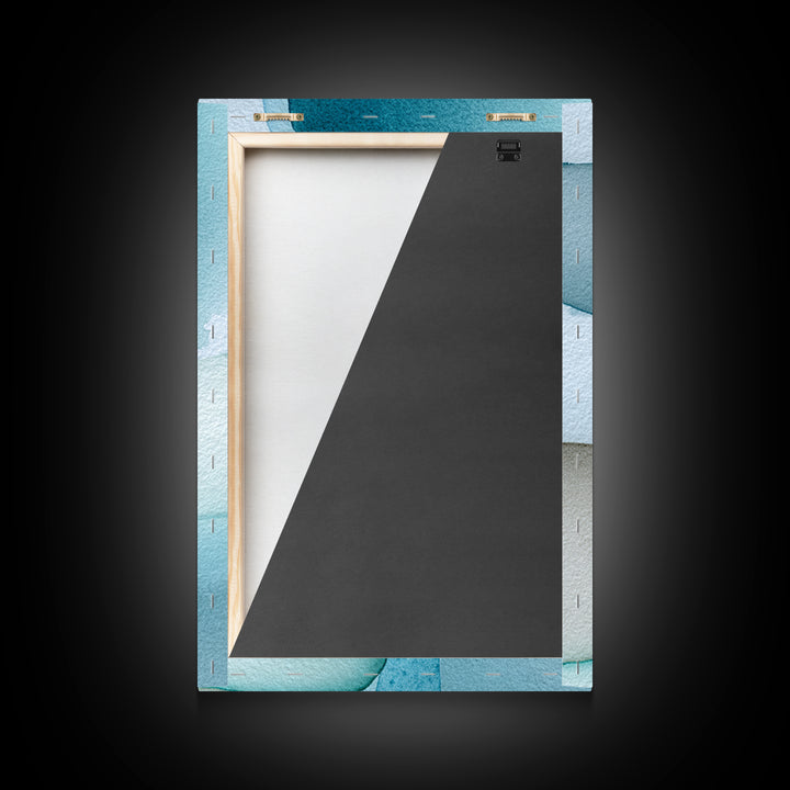 Calming Blue Abstract Canvas Print, Medical Office Art, Medical Art, Office Decor, Fine Art, Calm, Biology Art, Nurse Wall Art, MOA-2x3-57