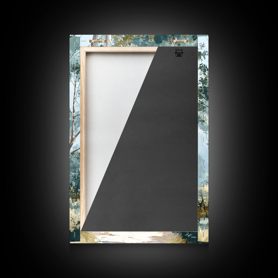 Gentle Forest Path Framed Canvas Print, Medical Office Art, Animal Art, Office Decor, Fine Art, Calm, Heart Anatomy Print, MOA-2x3-73