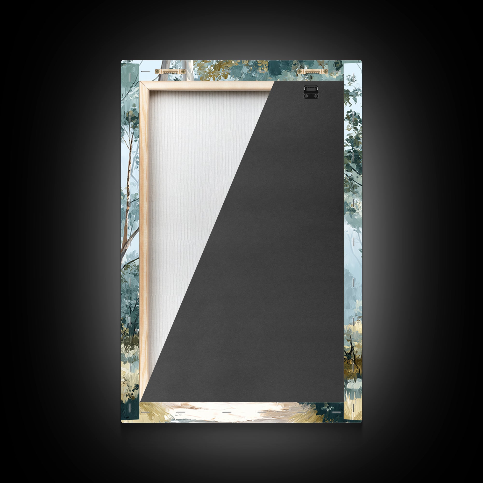 Gentle Forest Path Framed Canvas Print, Medical Office Art, Animal Art, Office Decor, Fine Art, Calm, Heart Anatomy Print, MOA-2x3-73