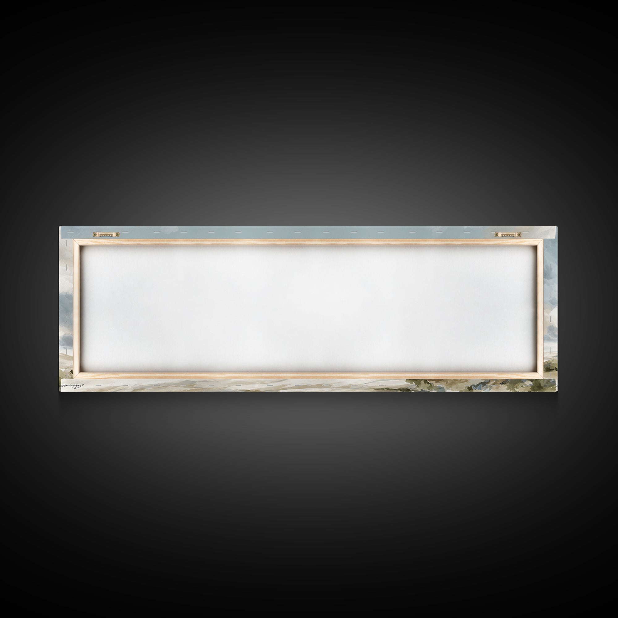 Large Neutral Landscape Framed Canvas Print, Medical Office Art, Textured Painting, Office Decor, Oil Painting, Calm, MOA-3x1-56