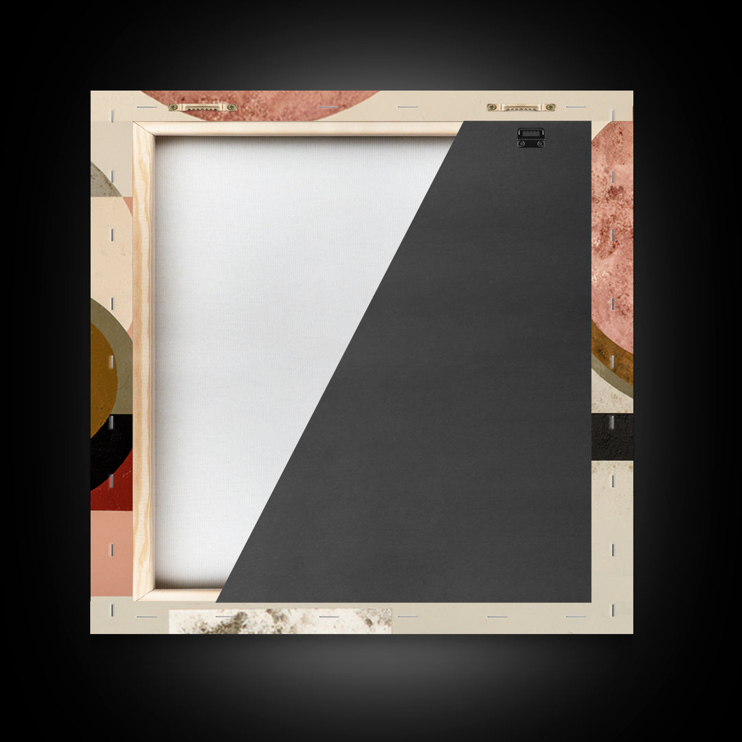 Modern Landscape with Simplified Horizon Framed Canvas Print, Modern Art, Statement Artwork, Living Room Decor, Modern, MOD-1x1-33