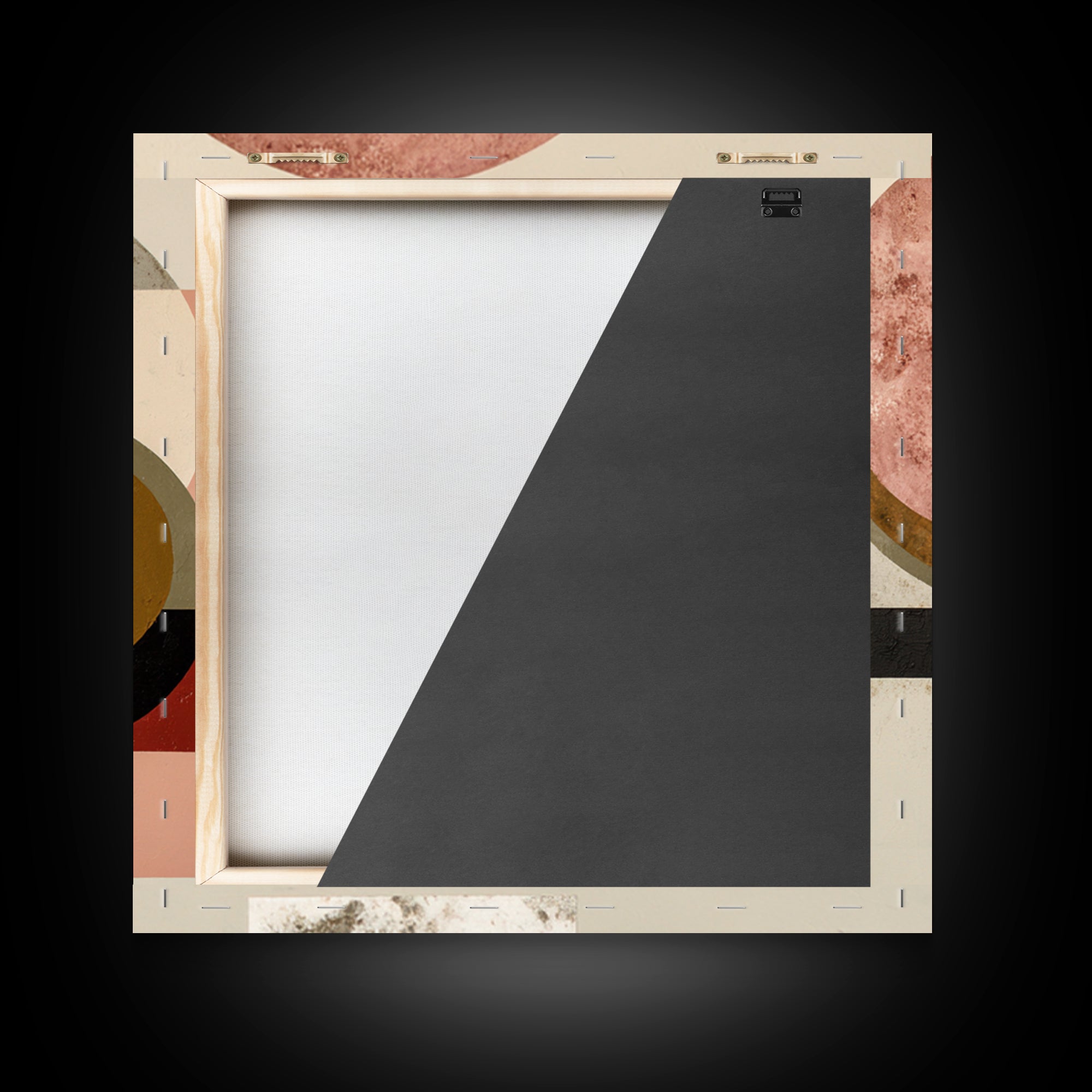 Modern Landscape with Simplified Horizon Framed Canvas Print, Modern Art, Statement Artwork, Living Room Decor, Modern, MOD-1x1-33