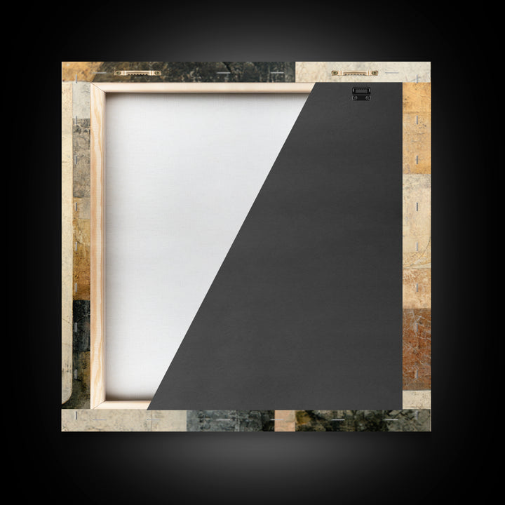 Fragmented Figure Study Framed Canvas Print, Modern Art, Gallery Decor, Living Room Decor, Fine Art, Modern, Contemporary Art, MOD-1x1-65
