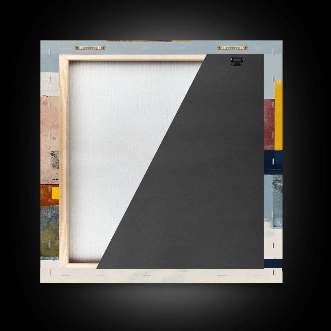 Bold Abstract Composition Framed Canvas Print, Modern Art, Art Print, Living Room Decor, Abstract Art, Modern, MOD-1x1-73