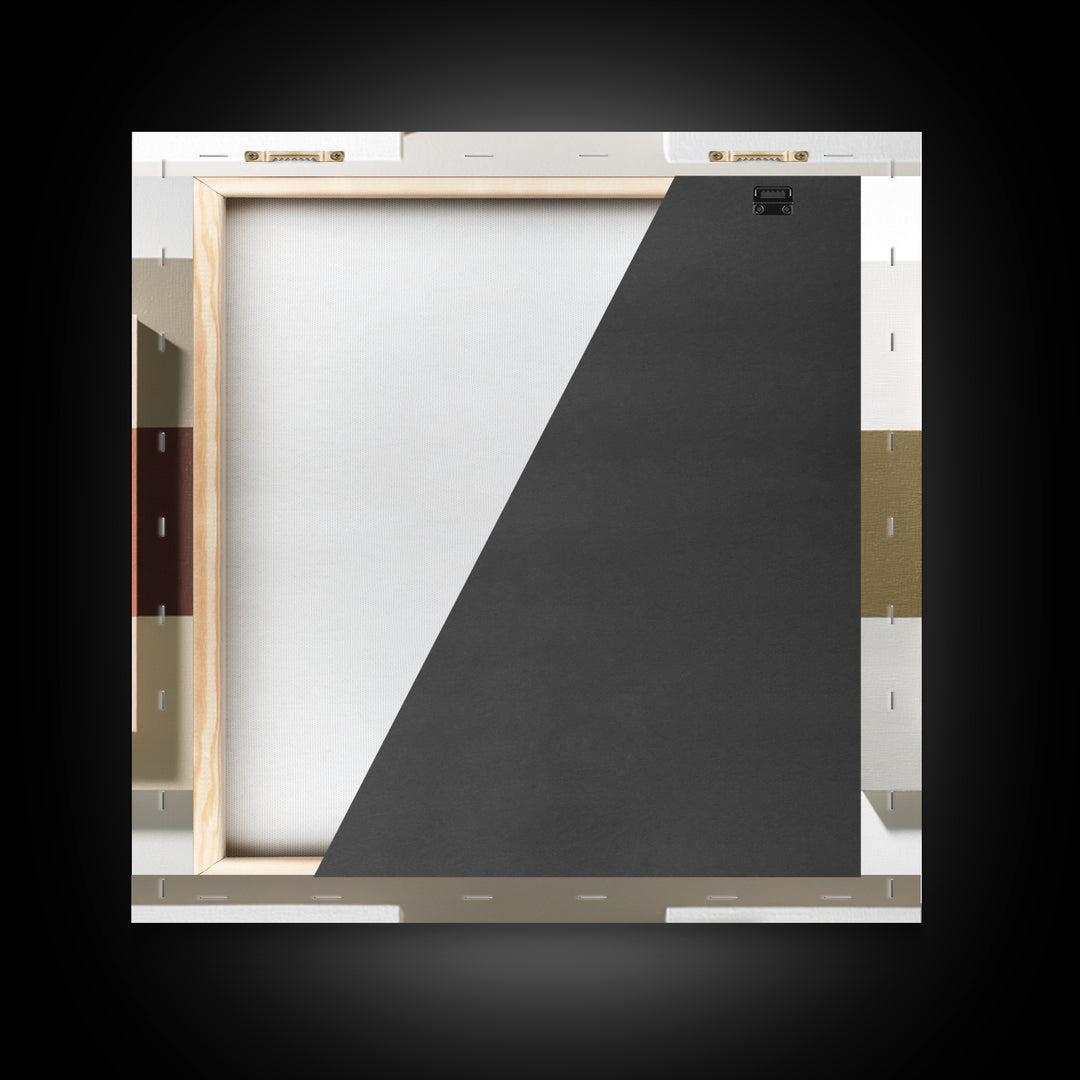 Minimal Sculpture Shapes Painted Framed Canvas Print, Modern Art, Canvas, Living Room Decor, Fine Art, Modern, Boho Wall Art, MOD-1x1-8