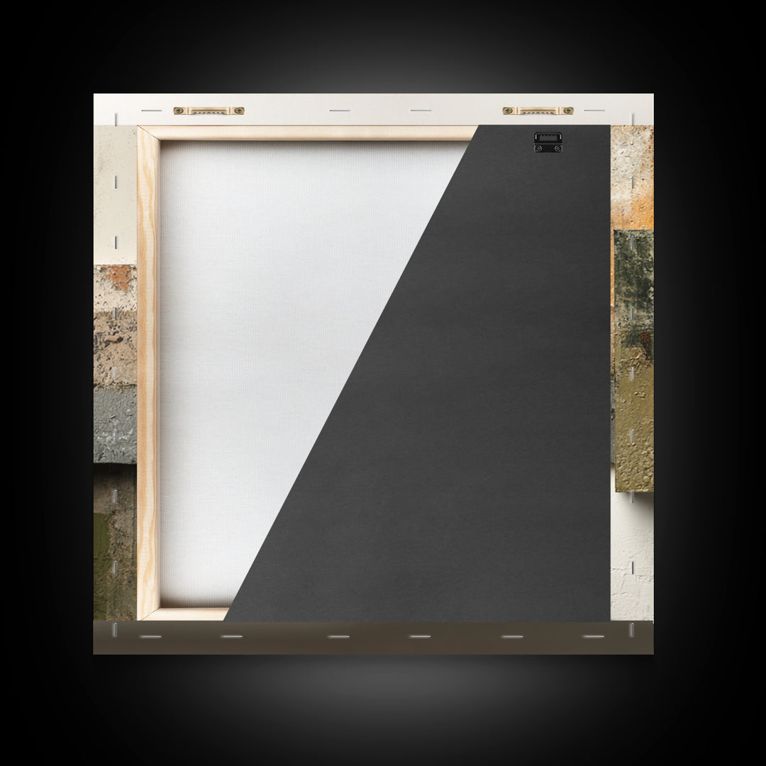 Minimal Sculpture Shapes Painted Framed Canvas Print, Modern Art, Modern Decor, Living Room Decor, Abstract Art, Modern, MOD-1x1-80