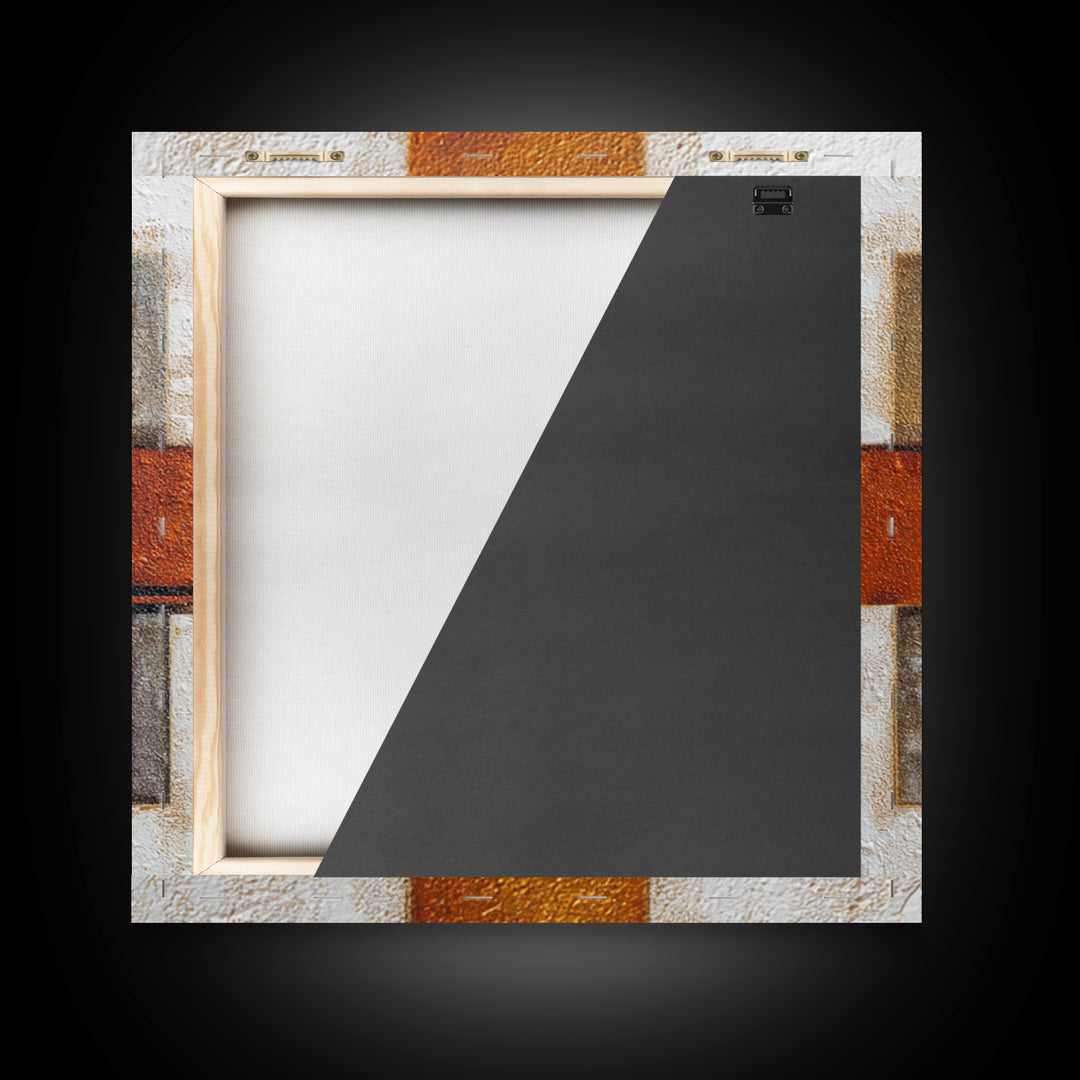 Urban Window Grid Transformed into Abstraction Canvas Print, Modern Art, Mid Century Modern Art, Living Room Decor, Modern, MOD-1x1-84