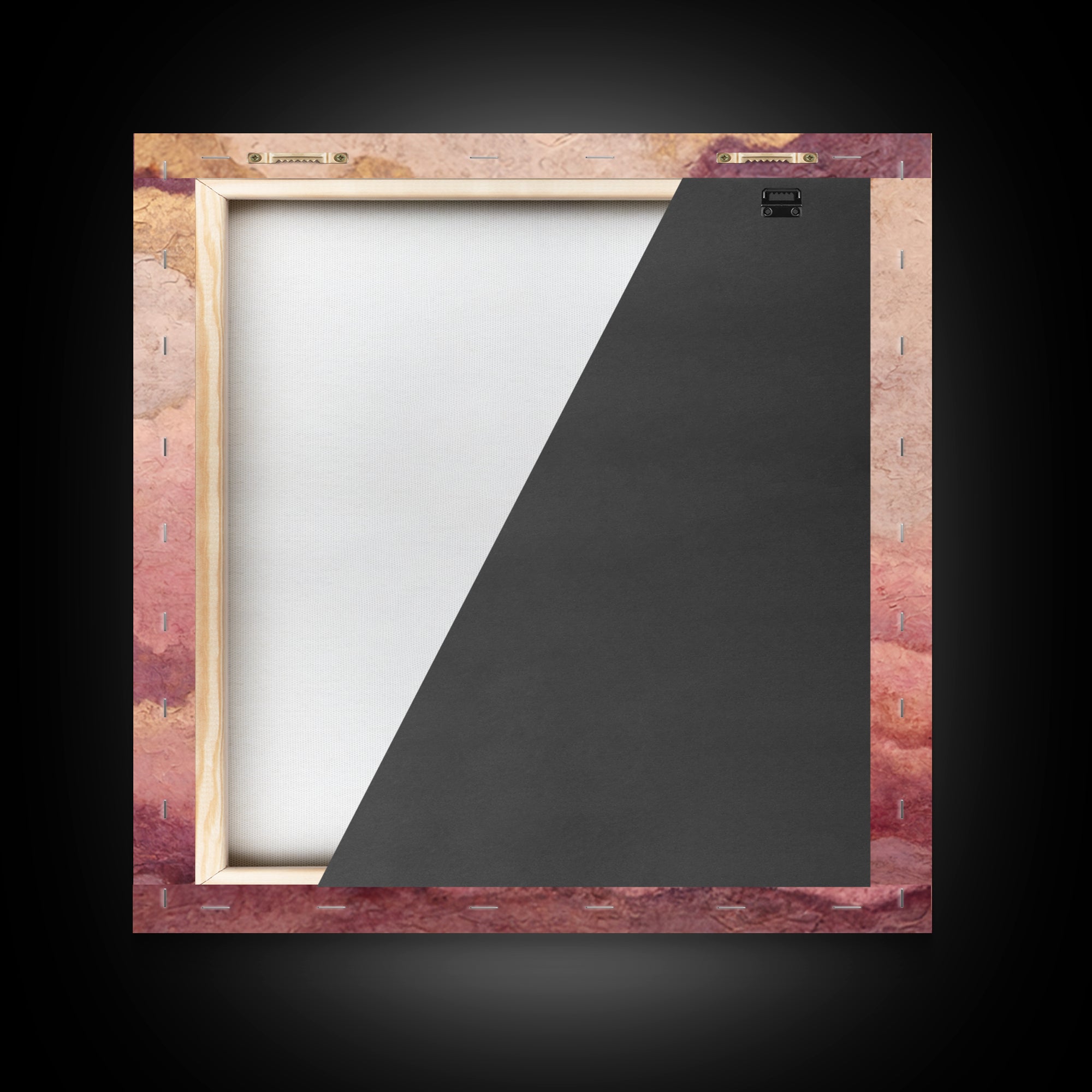 All Pink Cloudscape Framed Canvas Print, Monochrome Art, Digital Prints, Living Room Decor, Fine Art, Mono, Apartment Decor, MON-1x1-12