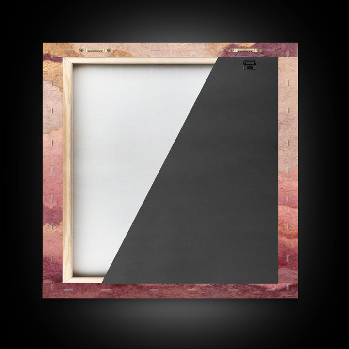 All Pink Cloudscape Framed Canvas Print, Monochrome Art, Digital Prints, Living Room Decor, Fine Art, Mono, Apartment Decor, MON-1x1-12