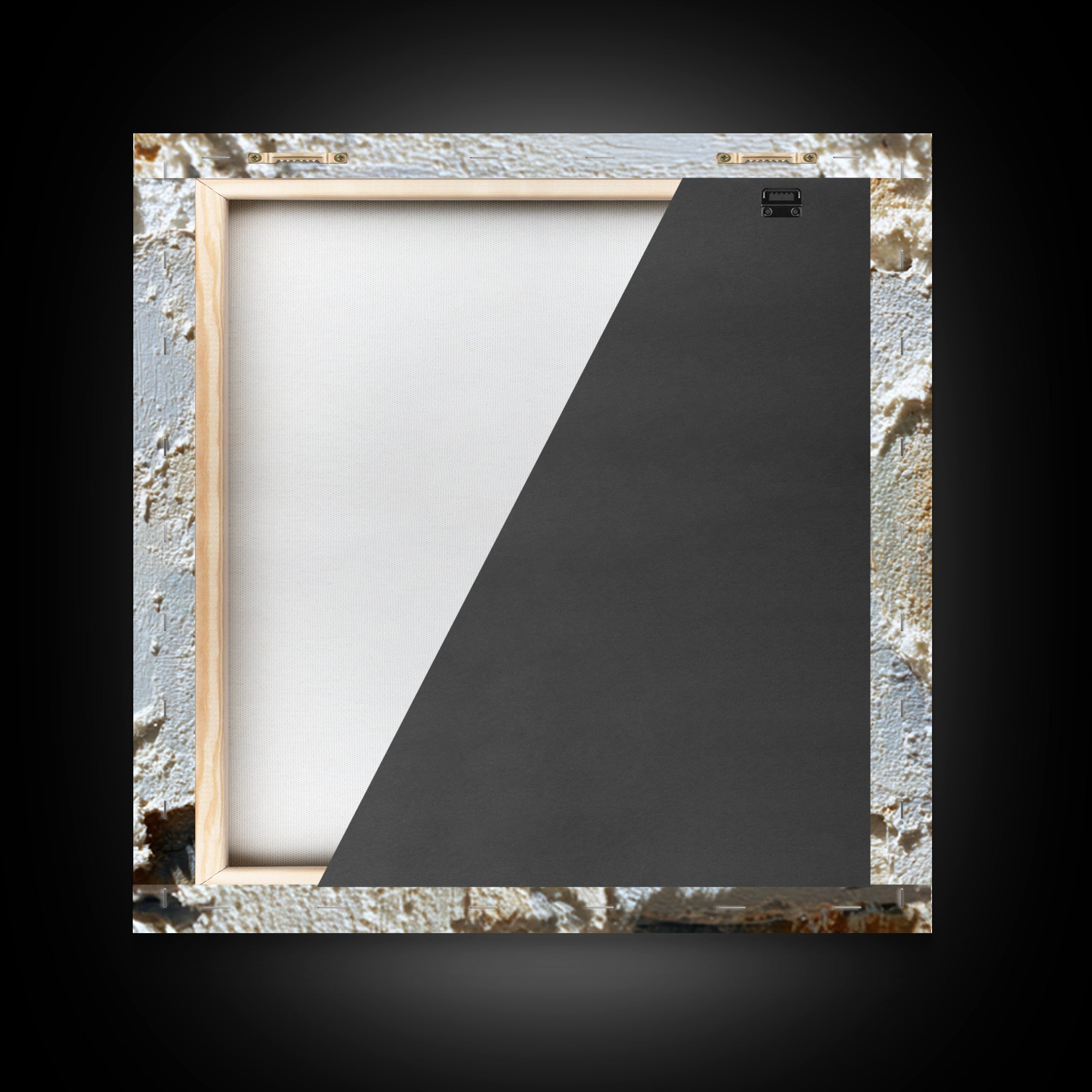 Cream on Cream Minimalist Forms Canvas Print, Monochrome Art, Printable Art, Living Room Decor, Oil Painting, Mono, MON-1x1-22