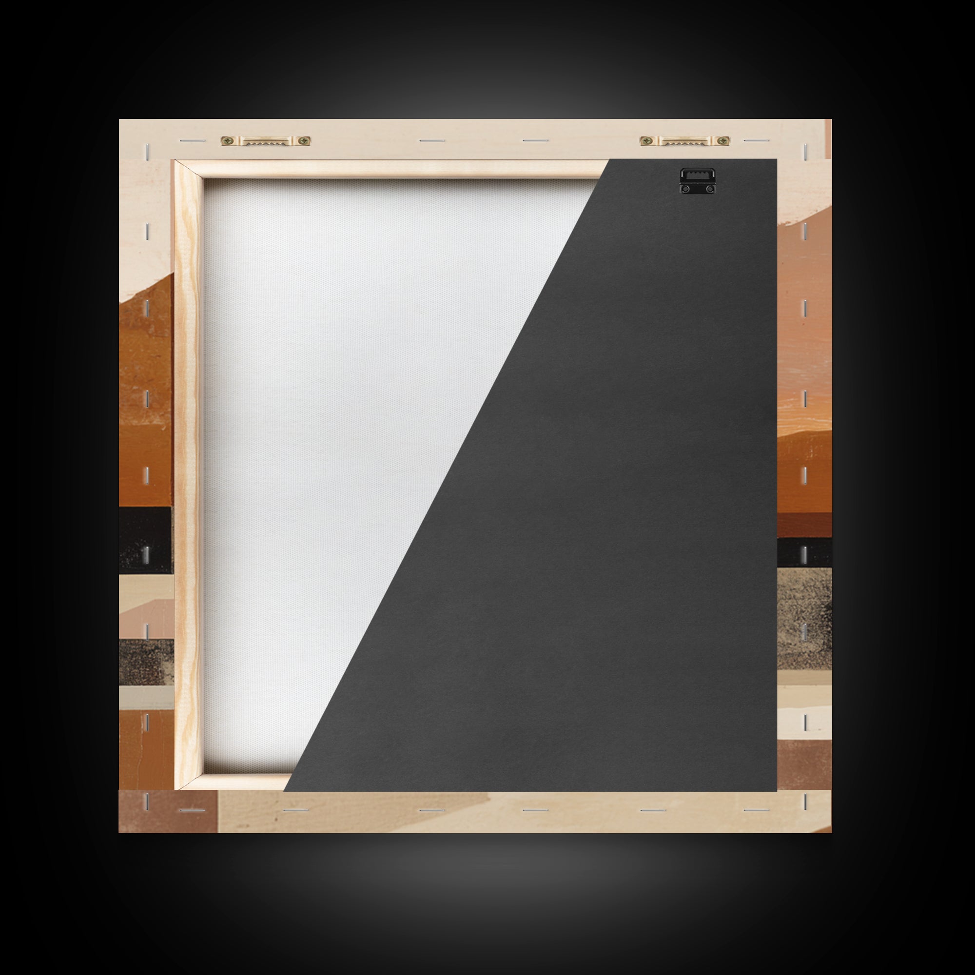 Warm Brown Desert Landscape Framed Canvas Print, Monochrome Art, Fine Art Print, Living Room Decor, Mono, Digital Prints, MON-1x1-33