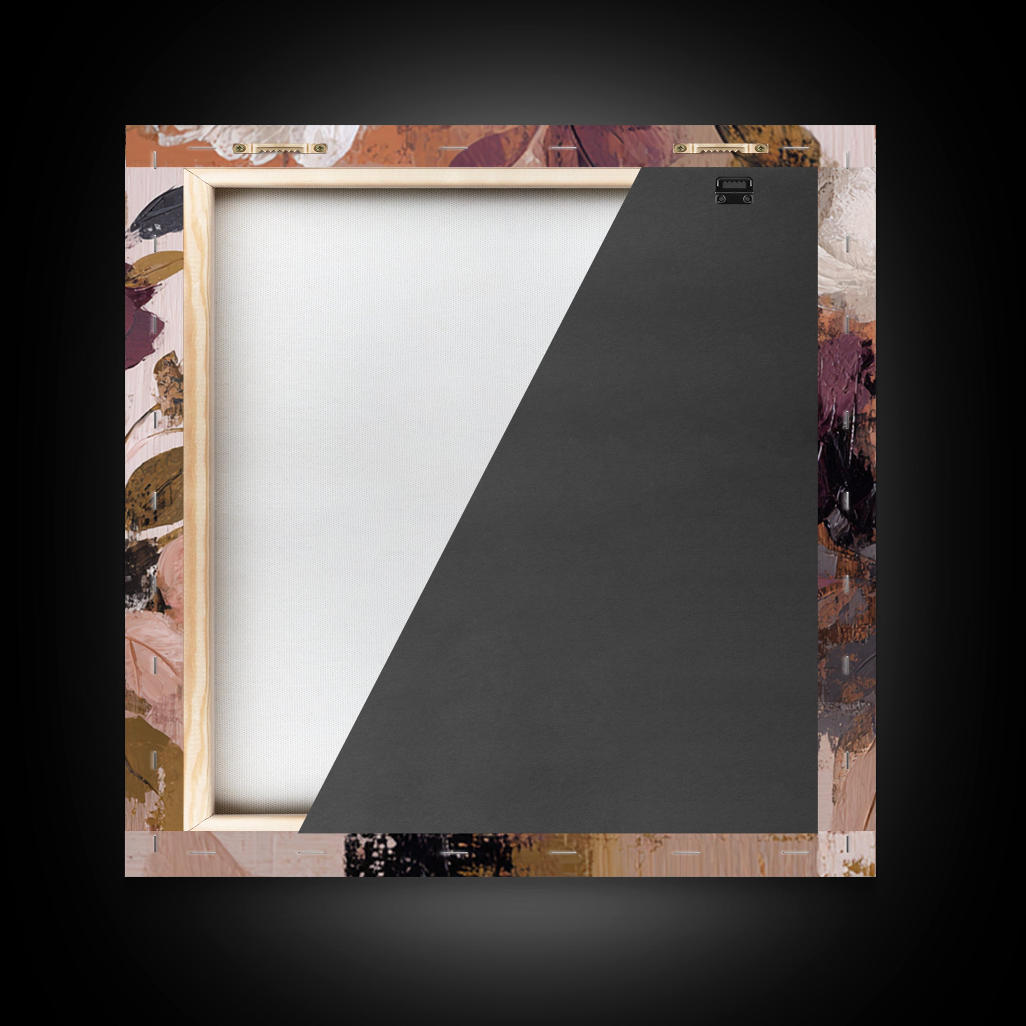 Monochrome Floral Bouquet Framed Canvas Print, Monochrome Art, Unique Wall Art, Living Room Decor, Mono, Fine Art Print, MON-1x1-42