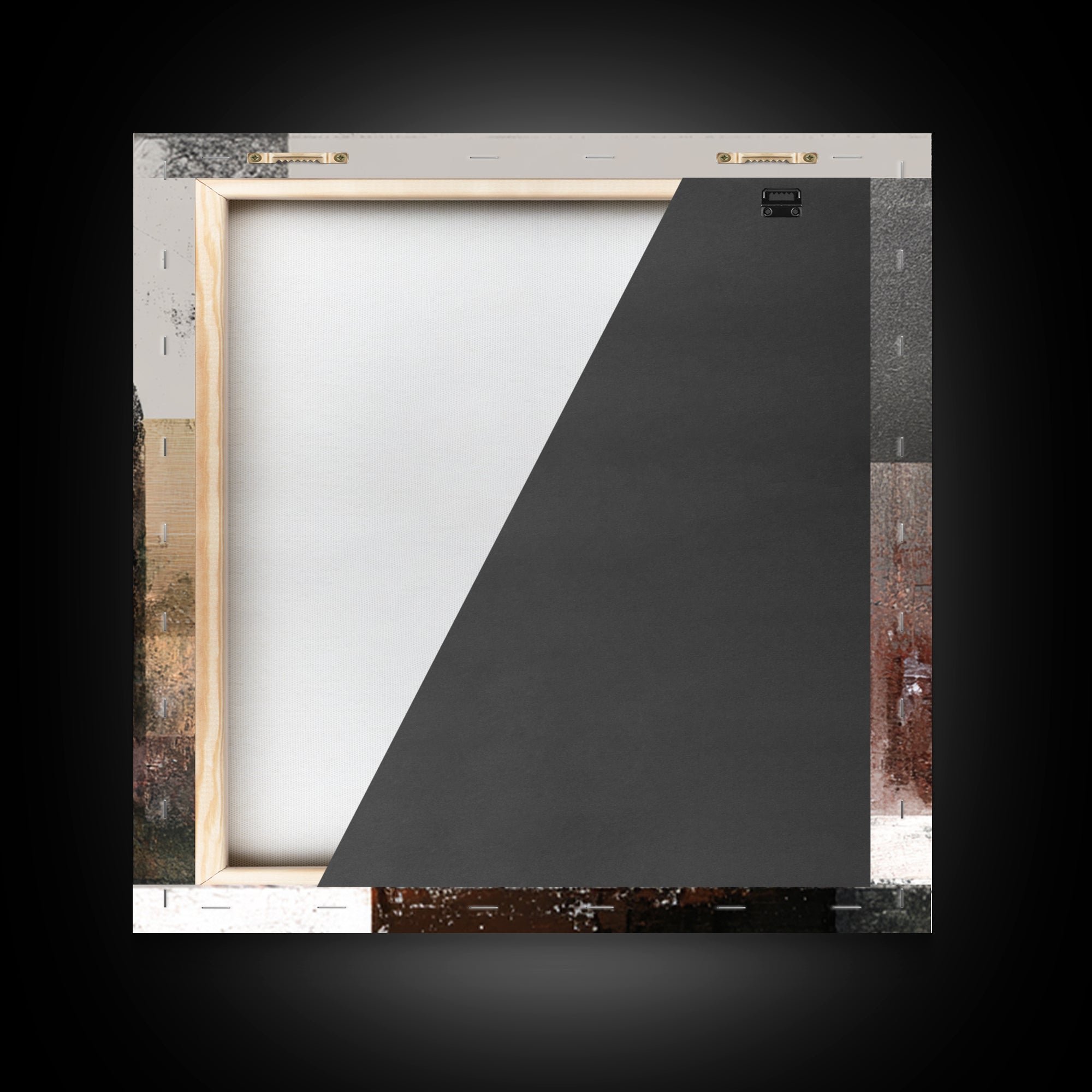 Gray Architectural Arch and Shadow Study Framed Canvas Print, Monochrome Art, Abstract Painting, Living Room Decor, MON-1x1-58