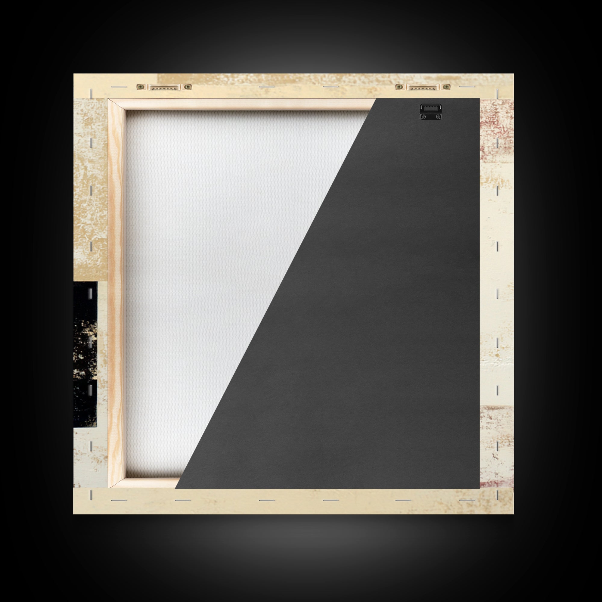 Cream on Cream Minimalist Forms Framed Canvas Print, Monochrome Art, Modern Wall Art, Living Room Decor, Fine Art, Mono, MON-1x1-70