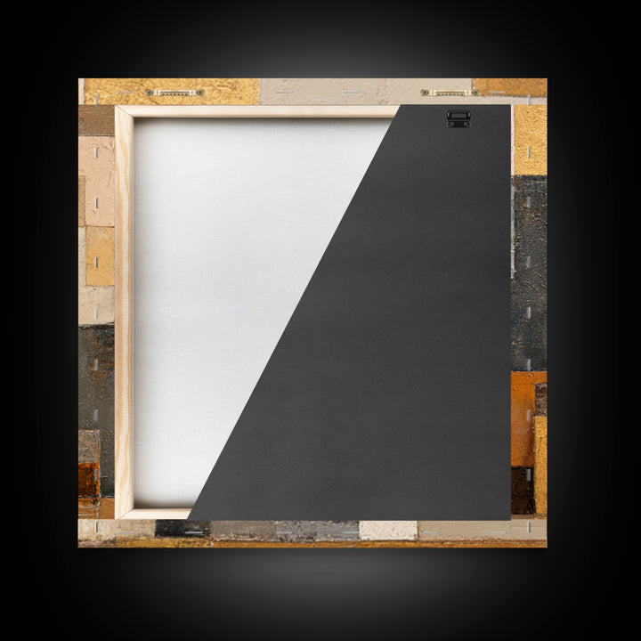 Brown Leather and Whiskey Still Life Framed Canvas Print, Monochrome Art, Abstract Painting, Living Room Decor, Fine Art, Mono, MON-1x1-71