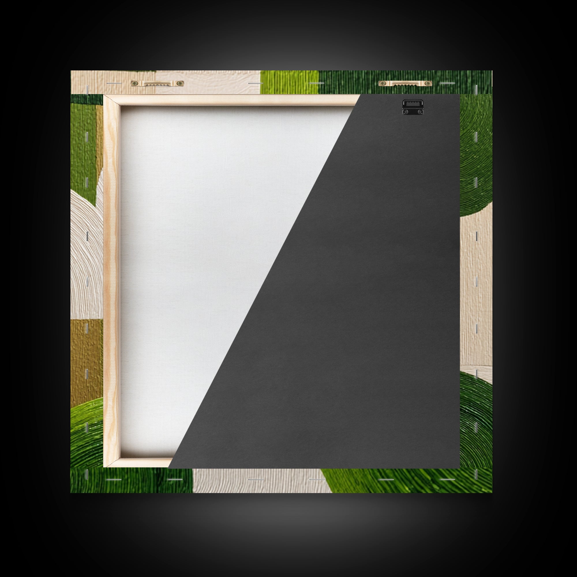 Green Botanical Study Canvas Print, Monochrome Art, Neutral Decor, Living Room Decor, Fine Art, Mono, Home Decor, Poster, MON-1x1-75