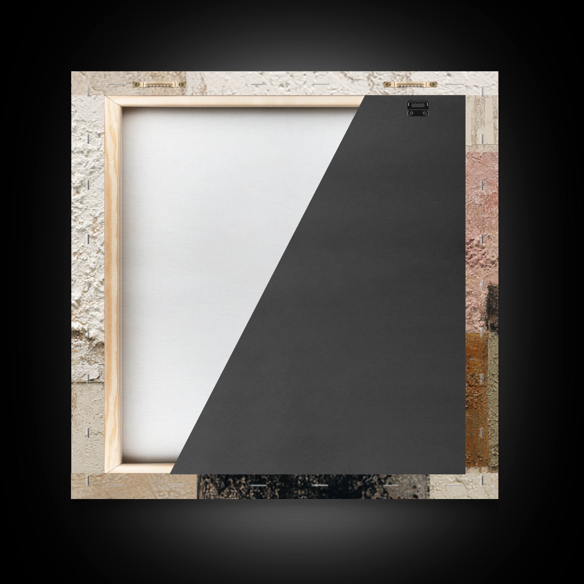 Ivory White Plaster Texture Composition Canvas Print, Monochrome Art, Room Decor, Living Room Decor, Mono, Mid Century Modern, MON-1x1-77