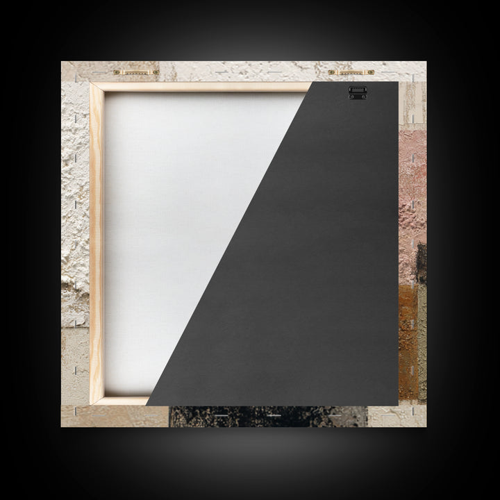 Ivory White Plaster Texture Composition Canvas Print, Monochrome Art, Room Decor, Living Room Decor, Mono, Mid Century Modern, MON-1x1-77