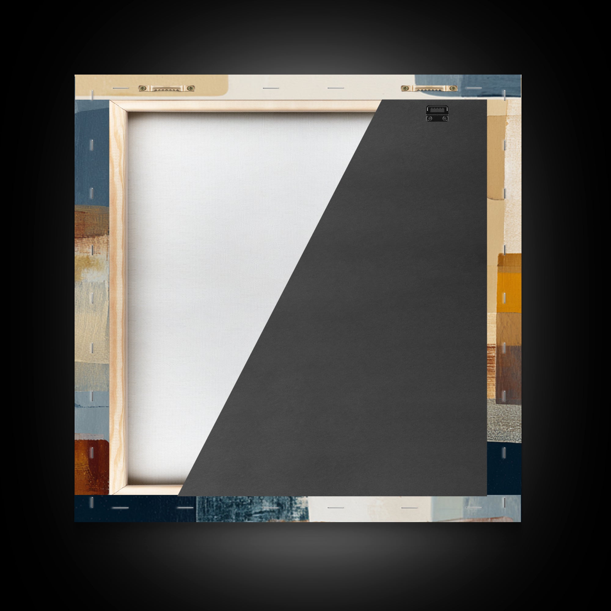 Cream on Cream Minimalist Forms Canvas Print, Monochrome Art, Moody Wall Art, Living Room Decor, Fine Art, Mono, MON-1x1-94
