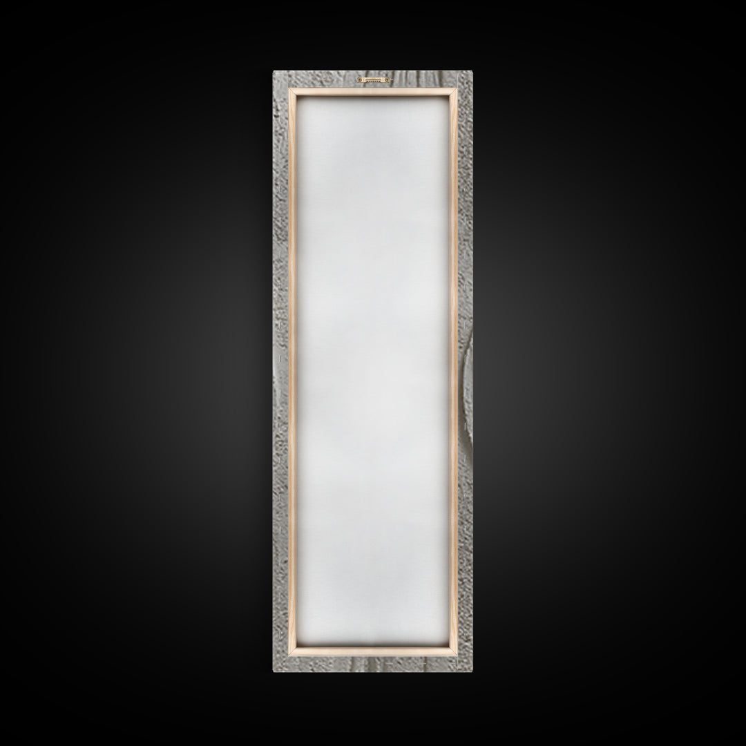 Ivory White Plaster Texture Composition Canvas Print, Monochrome Art, Boho Wall Art, Living Room Decor, Fine Art, Mono, MON-1x3-89