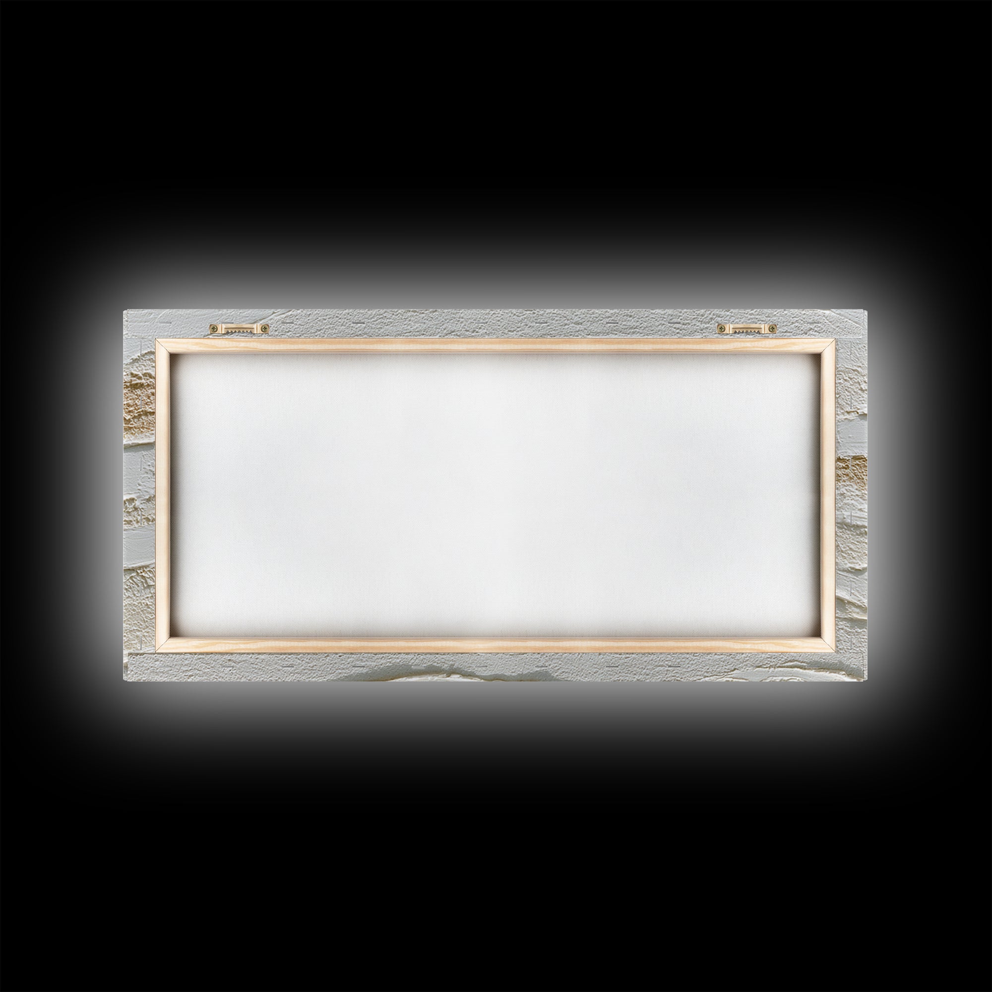 Ivory White Plaster Texture Composition Framed Canvas Print, Monochrome Art, Home Decor, Living Room Decor, Fine Art, Mono, MON-2x1-25