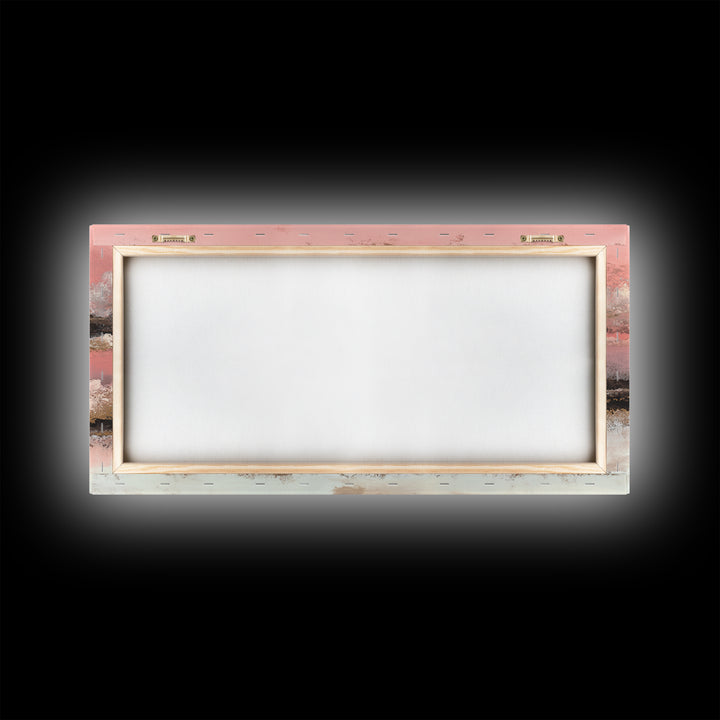All Pink Cloudscape Framed Canvas Print, Monochrome Art, Apartment Decor, Living Room Decor, Fine Art, Mono, Moody Wall Art, MON-2x1-80