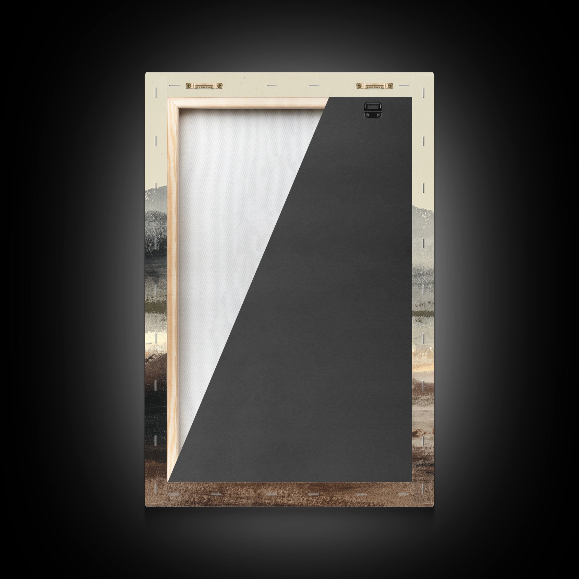 Charcoal Mountain Landscape Framed Canvas Print, Monochrome Art, Minimalist Decor, Living Room Decor, Fine Art, Mono, MON-2x3-12