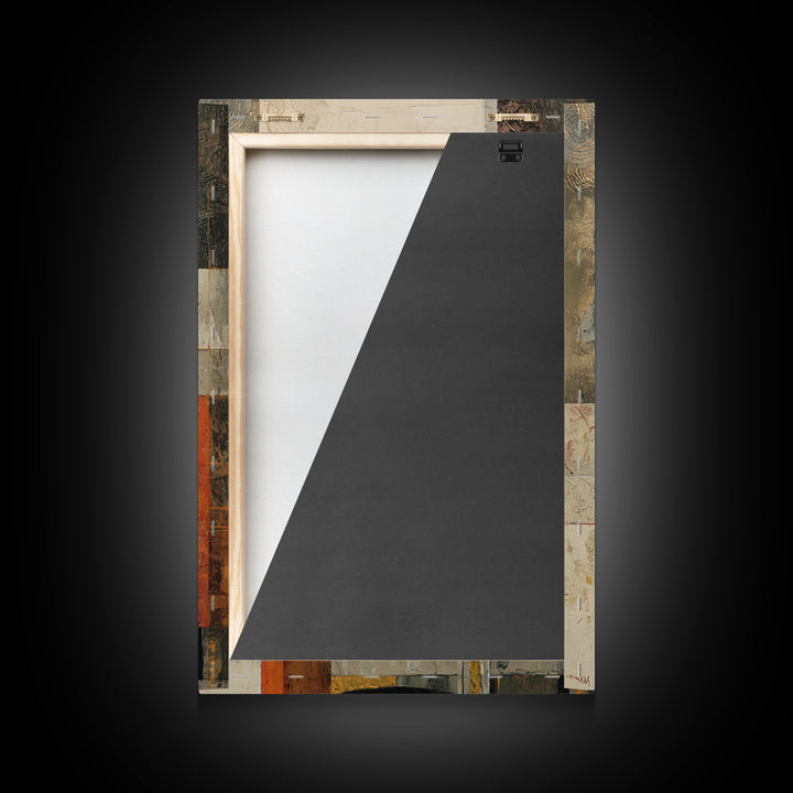 Monochrome Cat Portrait Framed Canvas Print, Monochrome Art, Wall Decor, Living Room Decor, Fine Art, Mono, Wall Art, MON-2x3-19