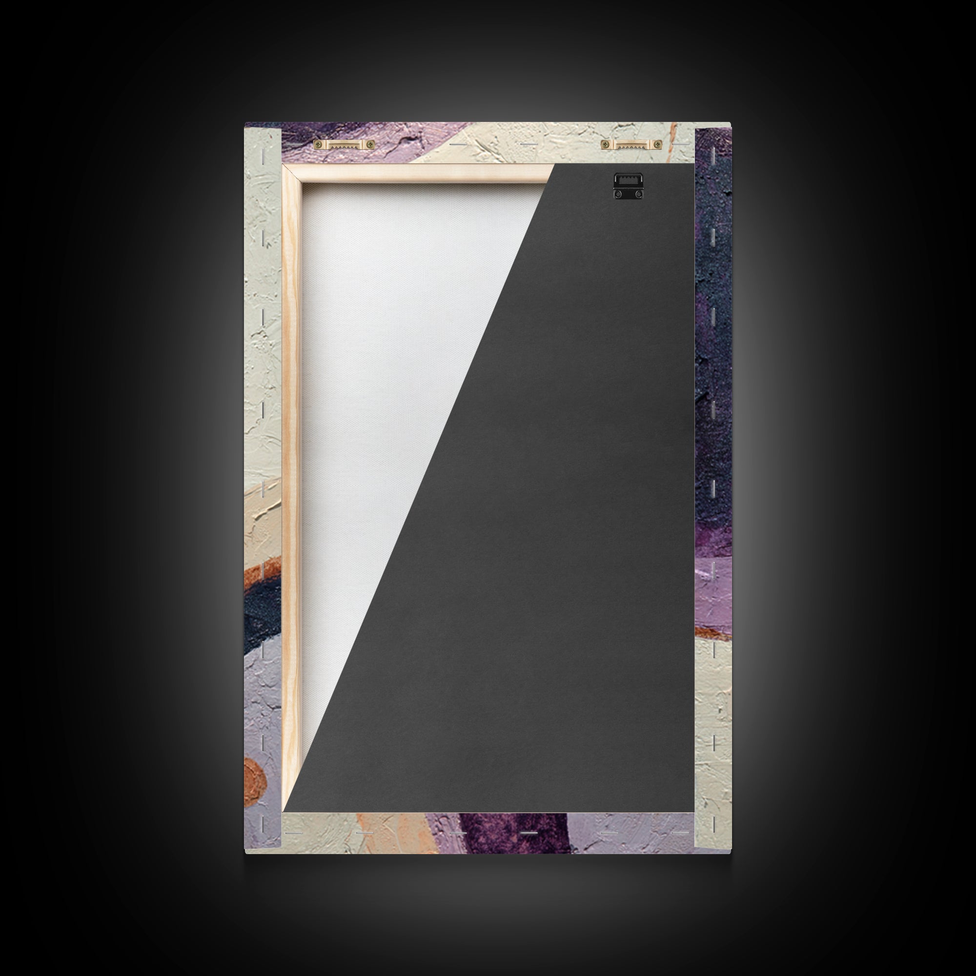 Purple Night Sky Framed Canvas Print, Monochrome Art, Wall Art, Living Room Decor, Abstract Art, Mono, Bedroom Decor, MON-2x3-47