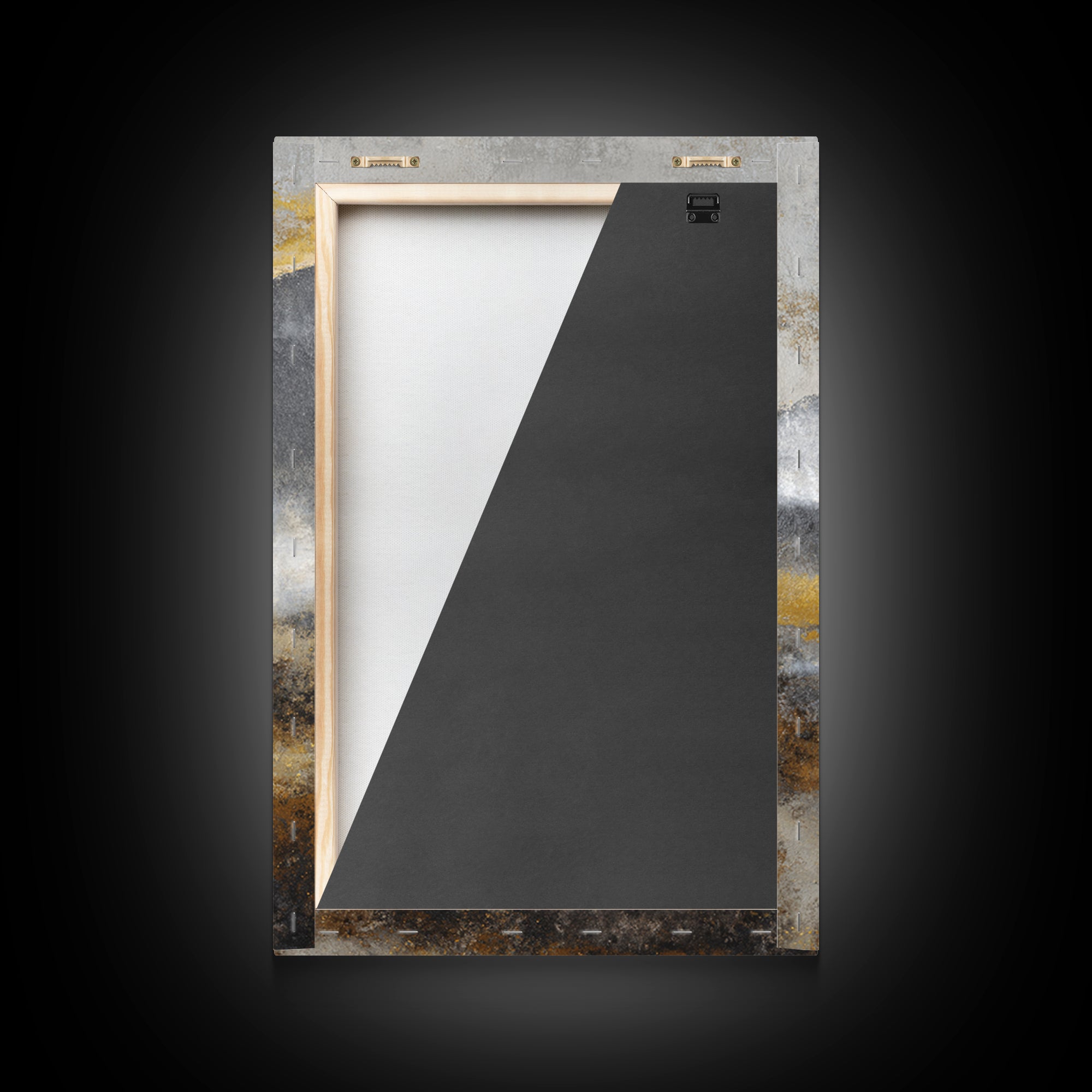 Charcoal Mountain Landscape Framed Canvas Print, Monochrome Art, Wall Art, Living Room Decor, Fine Art, Mono, Abstract Art, MON-2x3-60