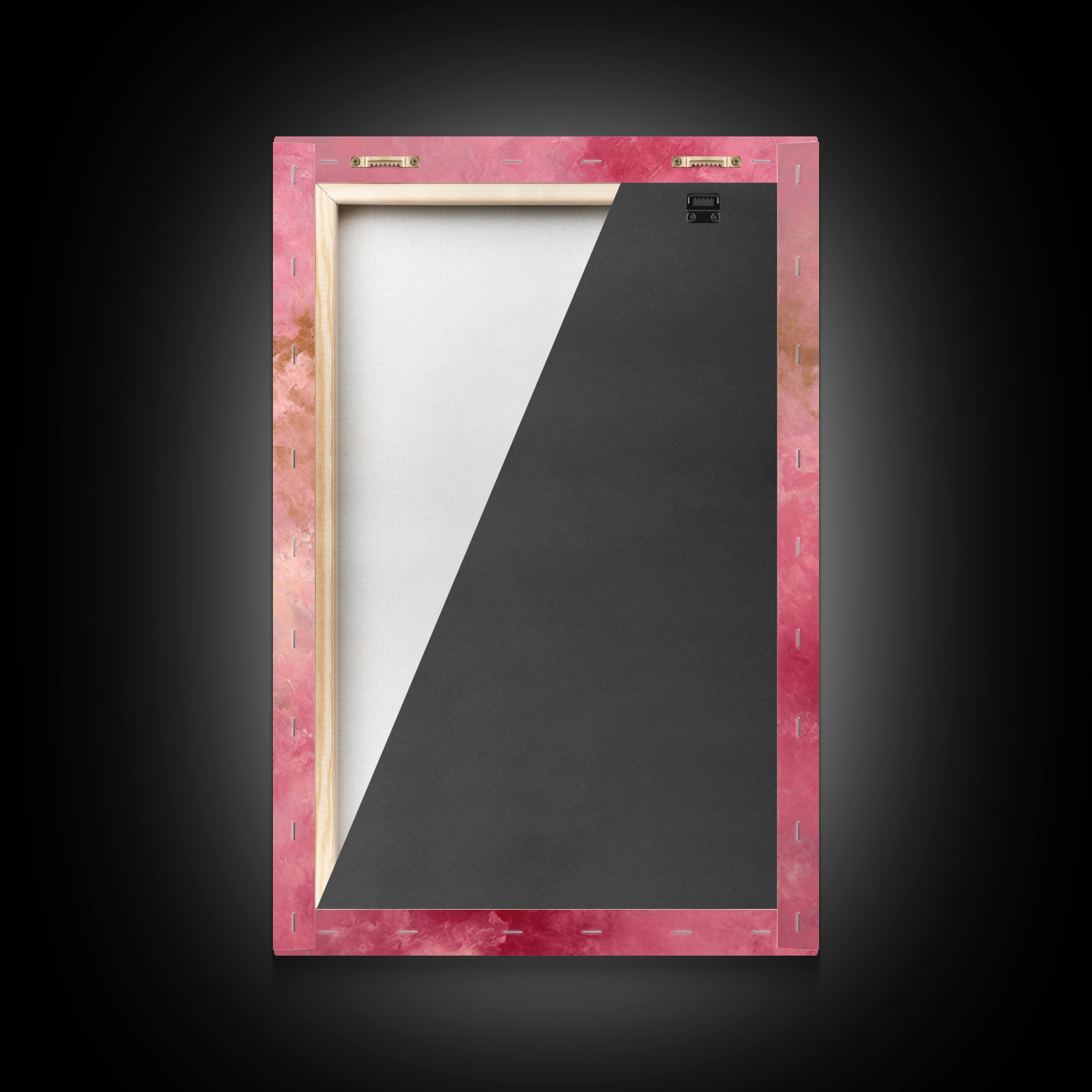 All Pink Cloudscape Framed Canvas Print, Monochrome Art, Mid Century Modern, Living Room Decor, Fine Art, Mono, Boho Wall Art, MON-2x3-68