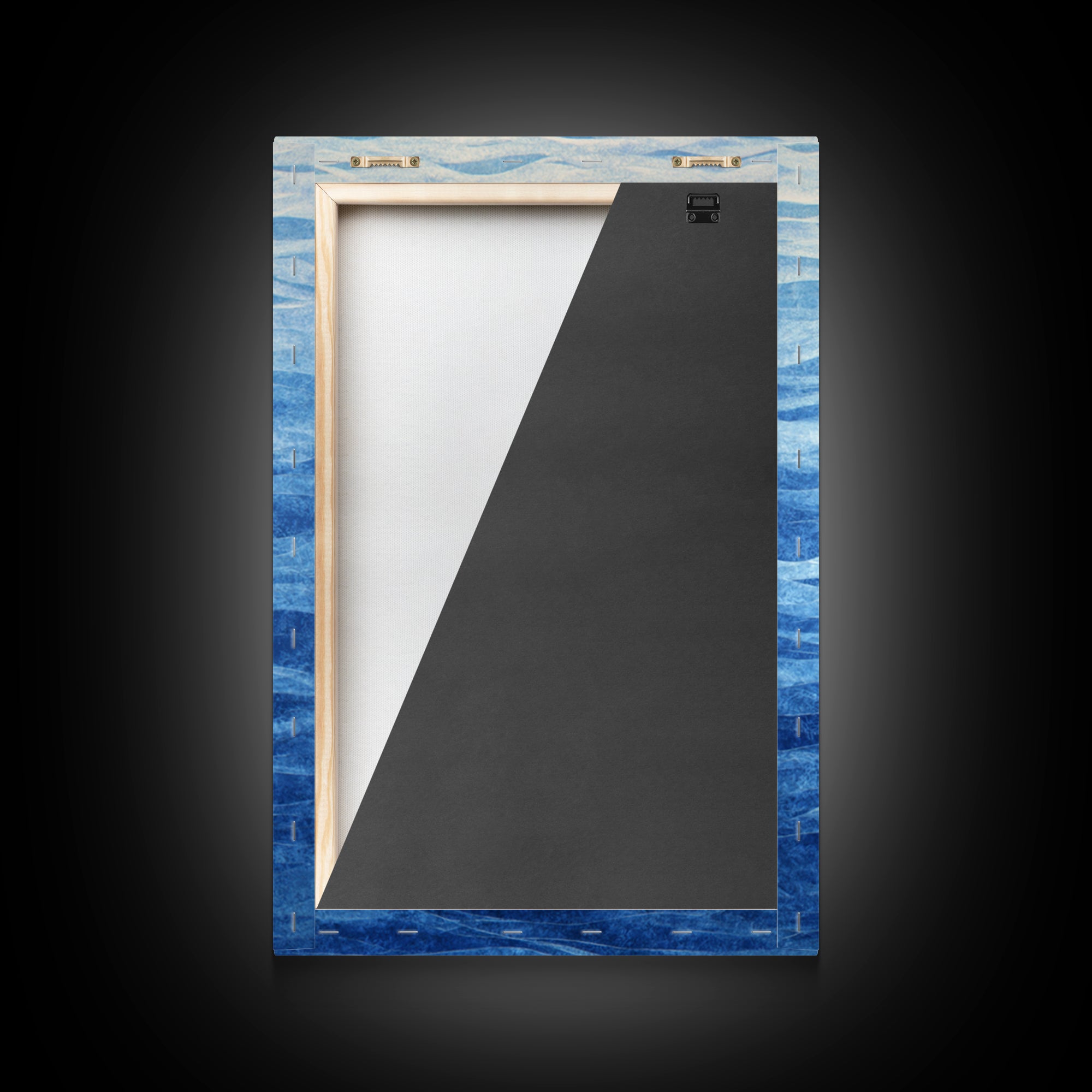 All Blue Ocean Abstraction Canvas Print, Monochrome Art, Bedroom Decor, Living Room Decor, Fine Art, Mono, Abstract Painting, MON-2x3-81