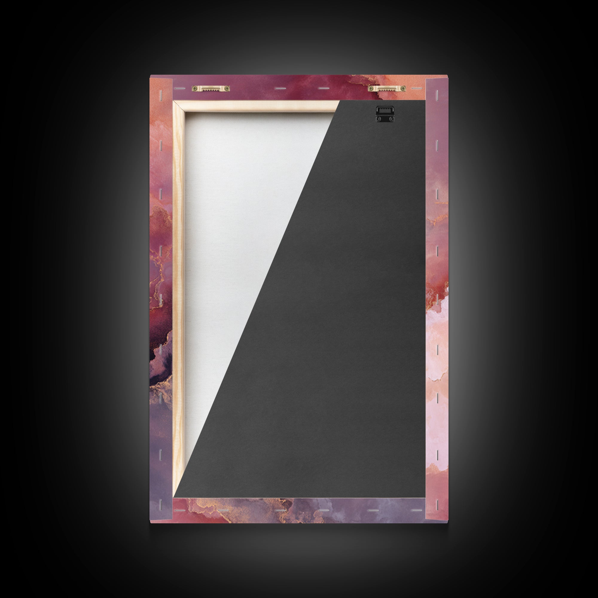All Pink Cloudscape Framed Canvas Print, Monochrome Art, Gallery Decor, Living Room Decor, Abstract Art, Mono, Contemporary Art, MON-2x3-92