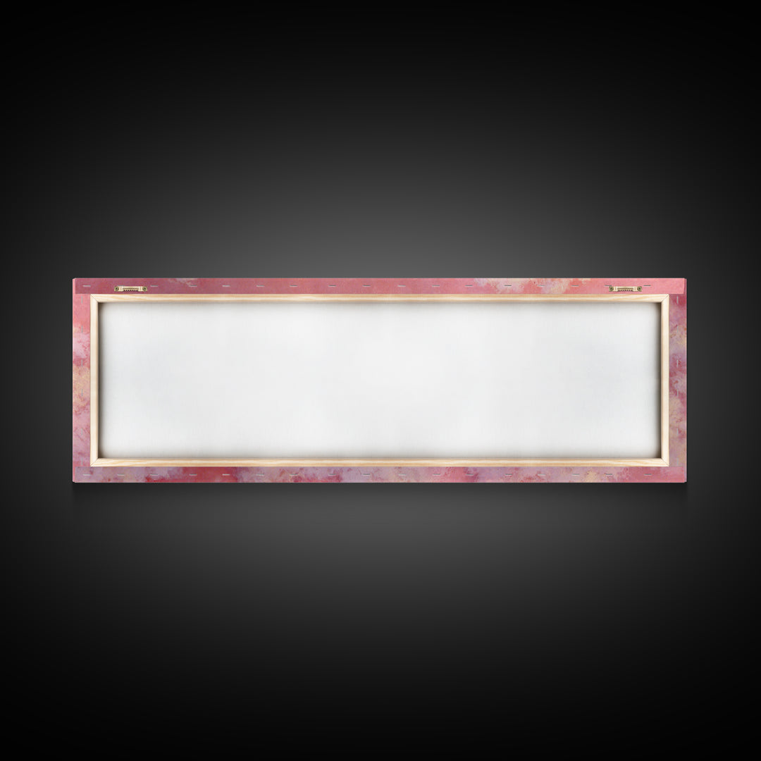 All Pink Cloudscape Canvas Print, Monochrome Art, Neutral Decor, Living Room Decor, Abstract Art, Mono, Home Decor, Poster, MON-3x1-100