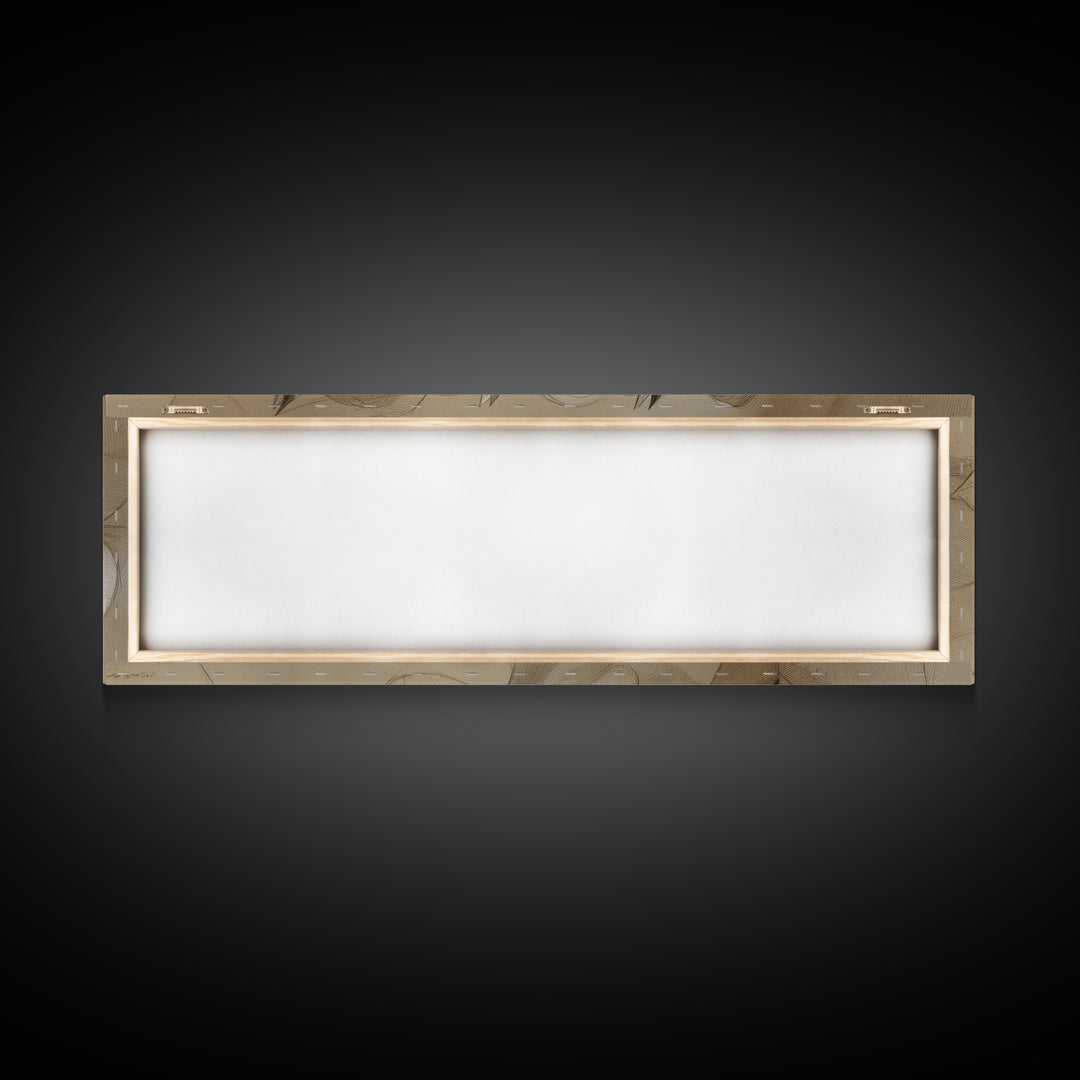 Ivory White Plaster Texture Composition Framed Canvas Print, Monochrome Art, Bird Art, Living Room Decor, Fine Art, Mono, MON-3x1-69
